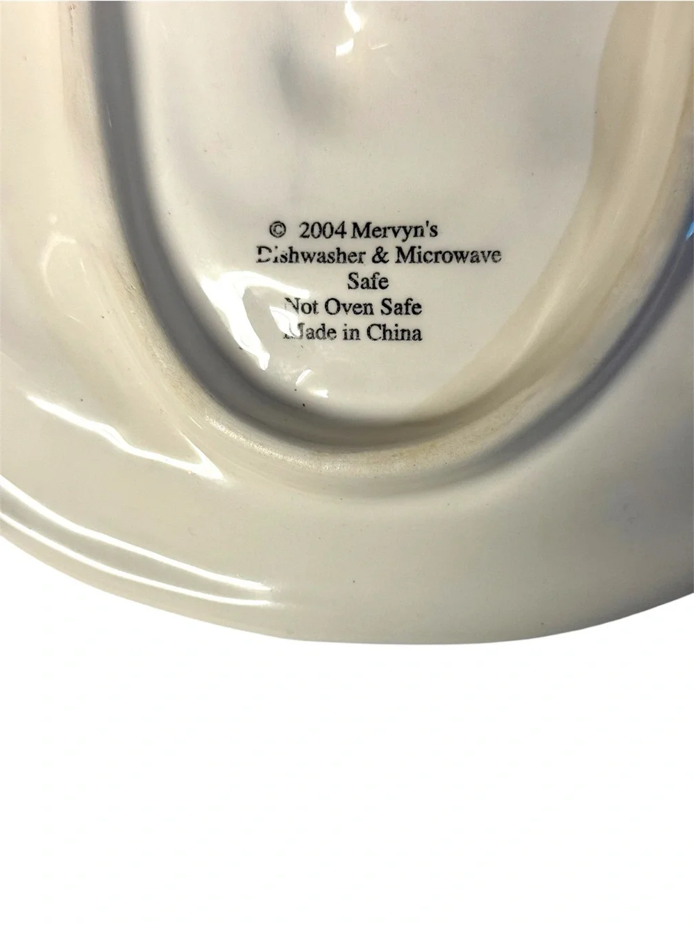 Mervyn’s Holiday 2004 Vintage Snowman Ceramic Serving Platter